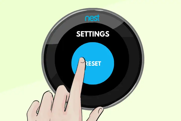 factory reset the nest thermostat