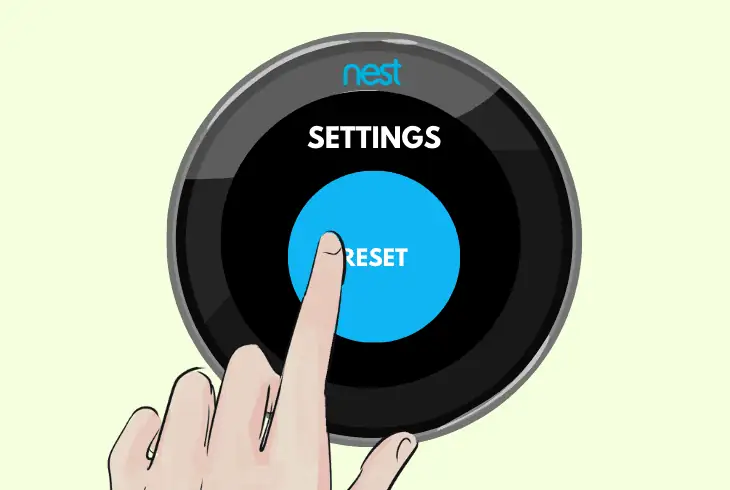 reset the thermostat’s system