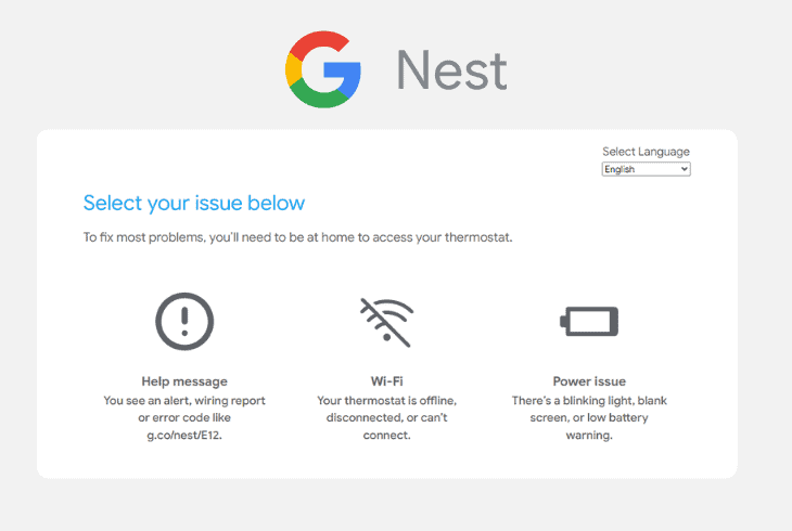 use the google nest troubleshooter!