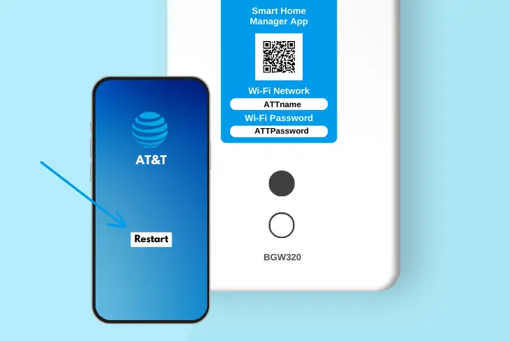 restart your bgw320 using app