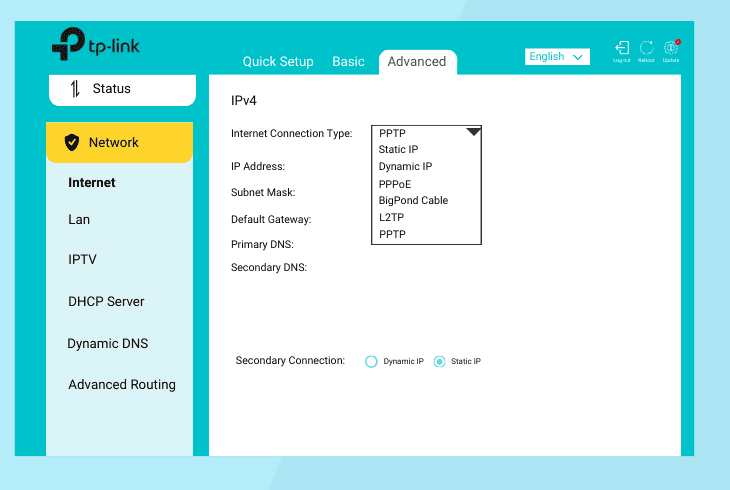 renew the router’s wan settings