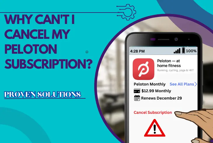 why can't i cancel my peloton subscription