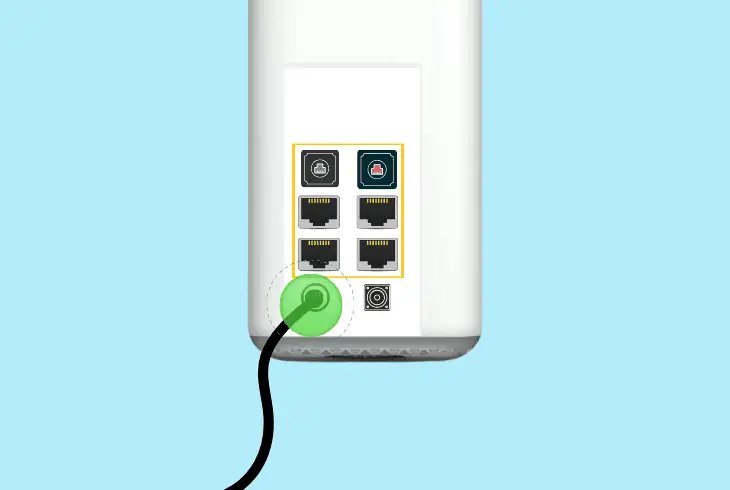 reconnect the xfi service cable