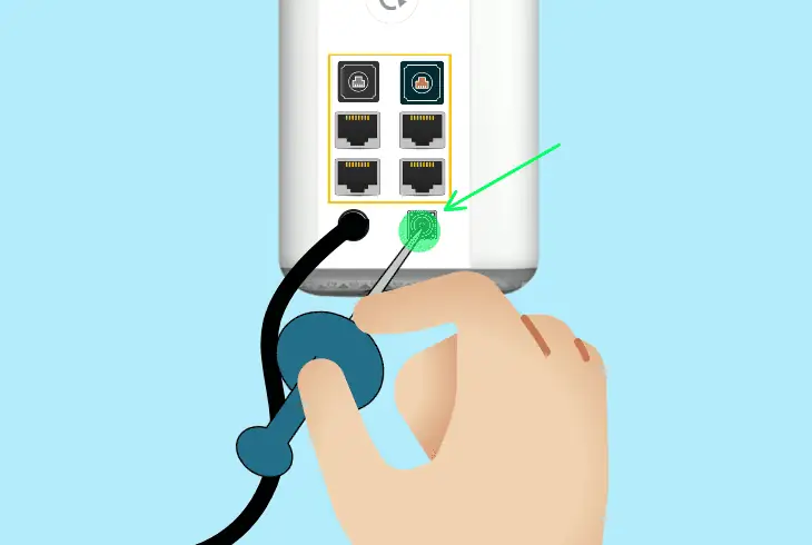 factory reset the xfinity gateway