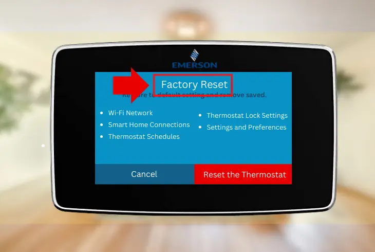 resetting your thermostat