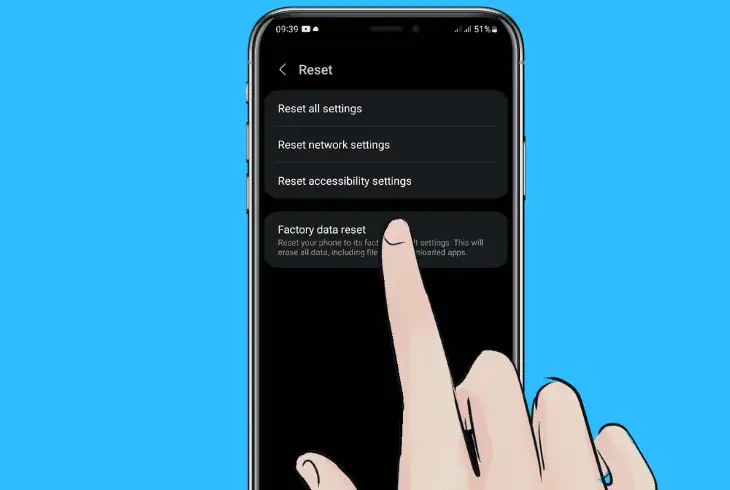 factory reset android phone