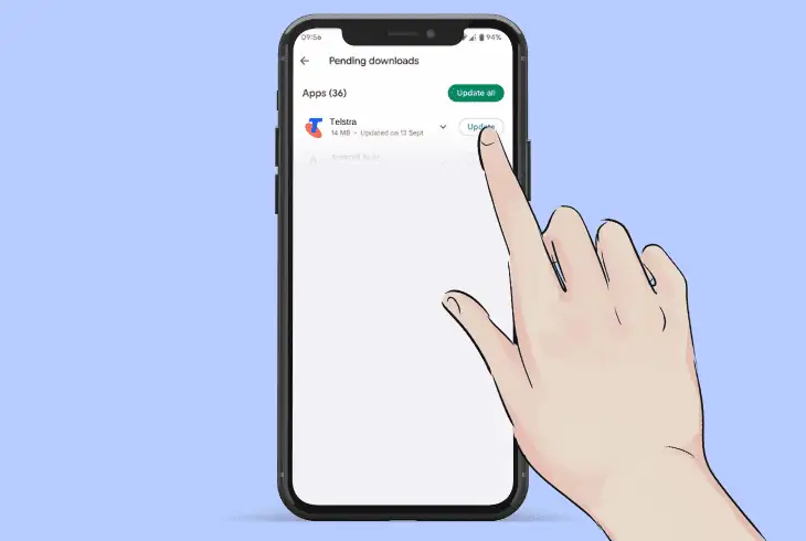 update telstra app on android