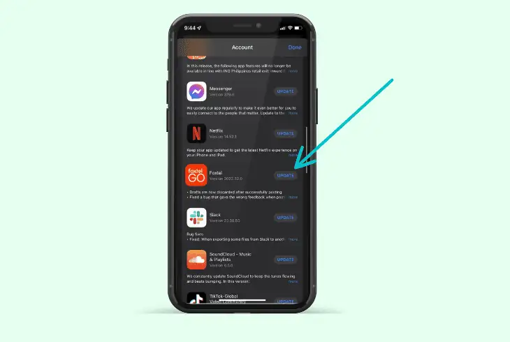 update foxtel go on apple’s ios