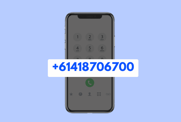 message centre number (apple)