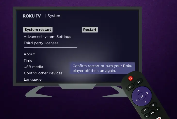 restart your roku device