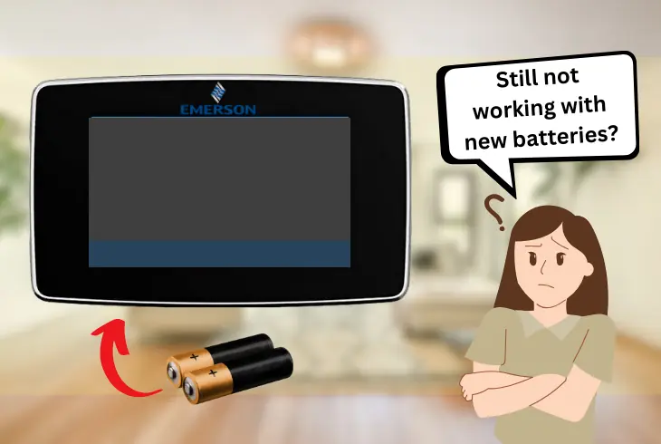 fixing emerson thermostat not working after battery change