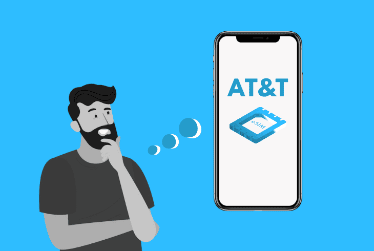why is my at&t esim not working