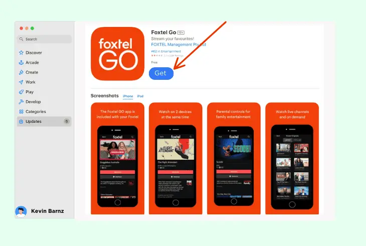 reinstall the foxtel go application