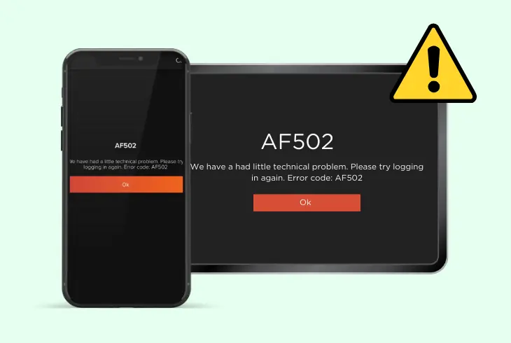 error code af502 foxtel go