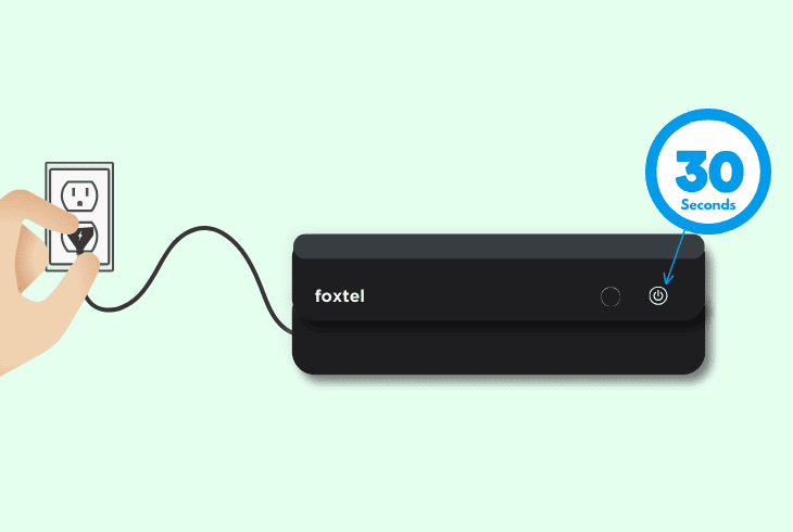 hard reset the foxtel iq5 box