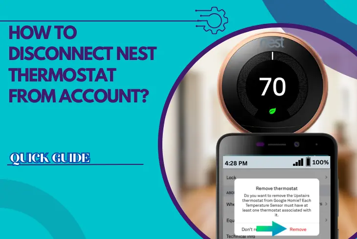 how to disconnect nest thermostat from account