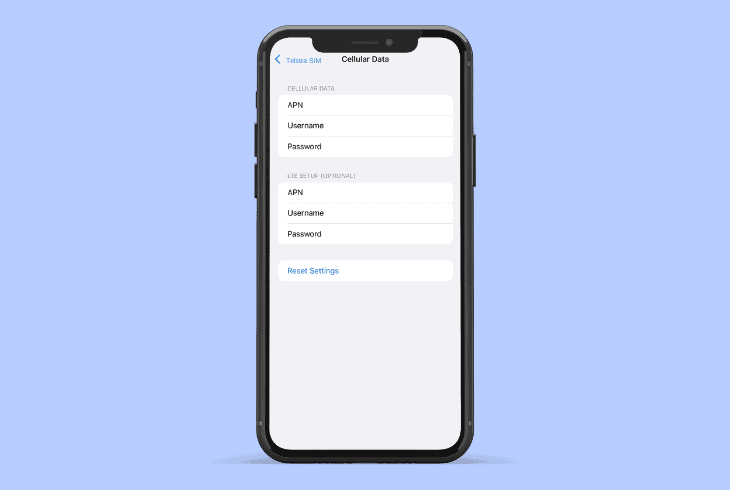 how to erase apn on ios