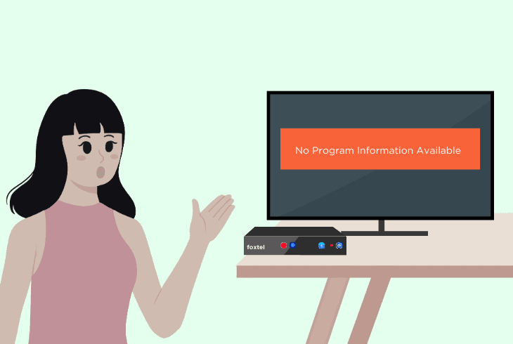 foxtel no program information available iq4