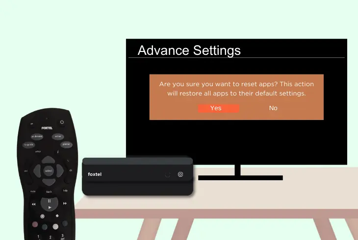 reset your iq5 tv box apps