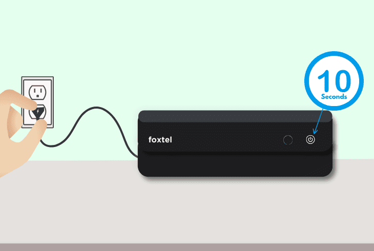 reboot your foxtel iq5 tv box