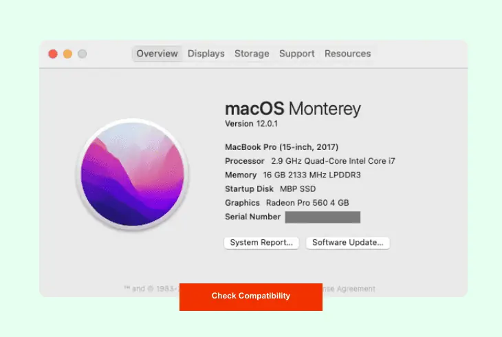check the macos compatibility