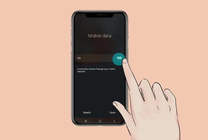 restart the mobile data feature