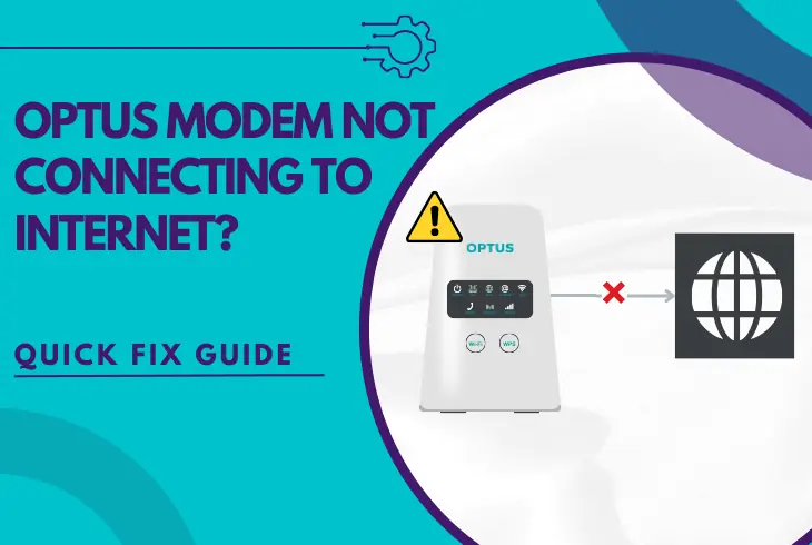 optus modem not connecting to internet