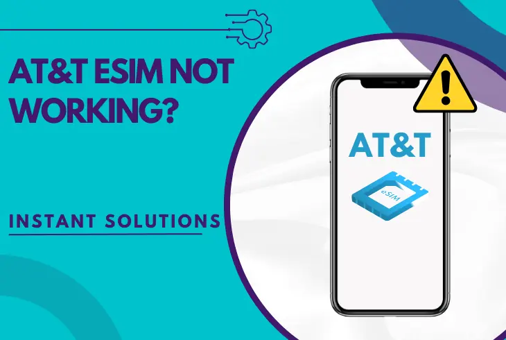 at&t esim not working