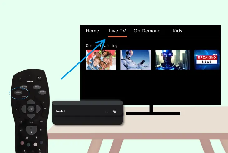 test live tv content/on-demand