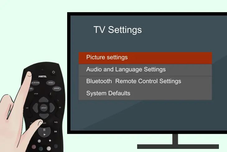 adjust picture quality settings