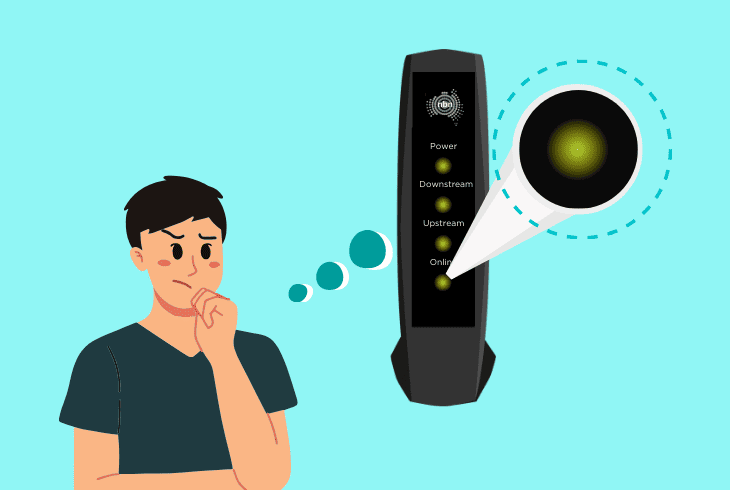 nbn box online light flashing reasons