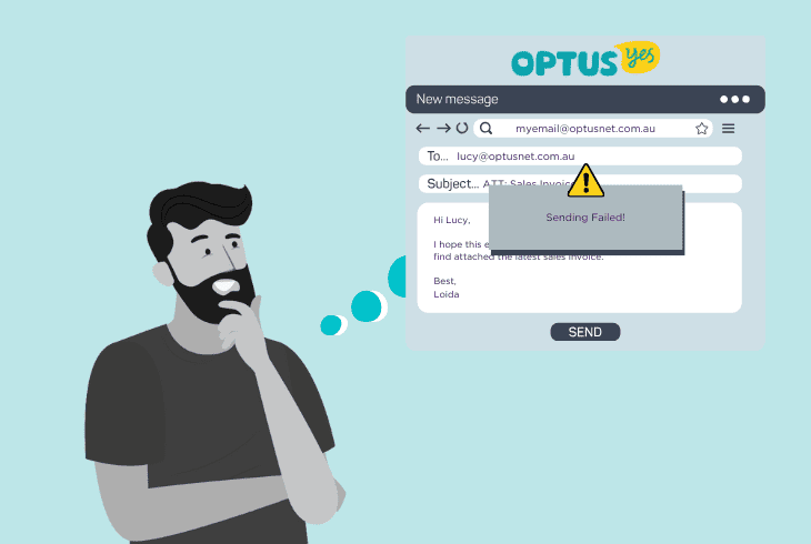 optus webmail not sending/receiving