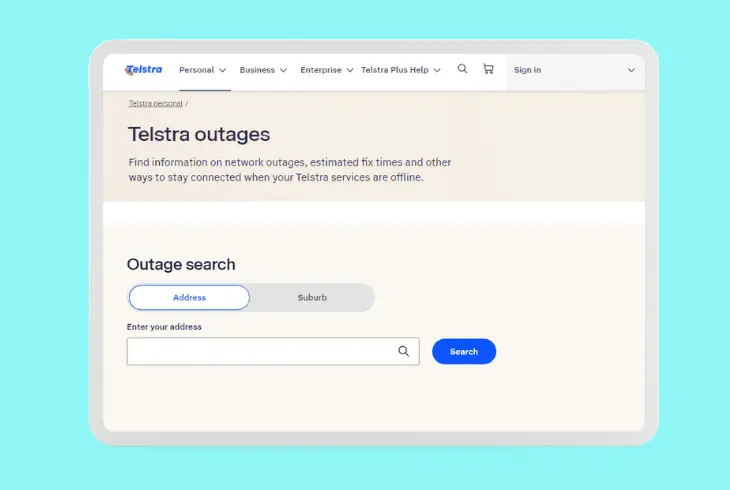 check for service outages