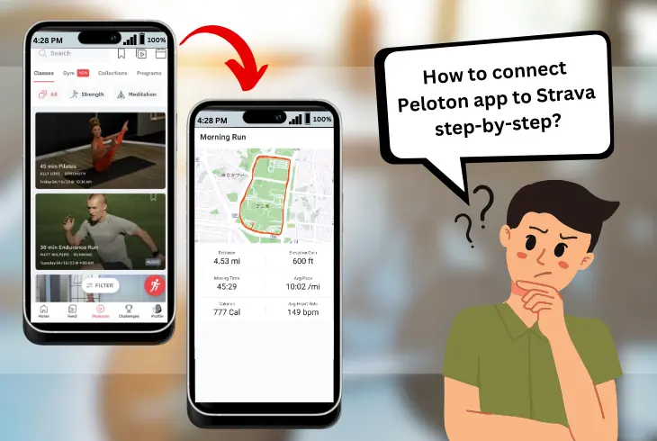 connect your peloton app to strava by steps