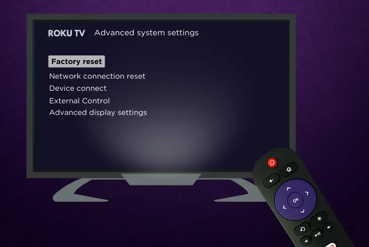 factory reset your roku streamer
