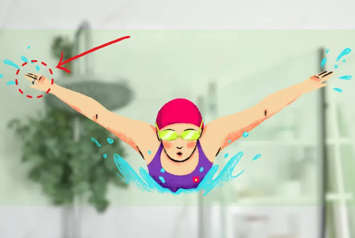 wearing oura ring while swimming
