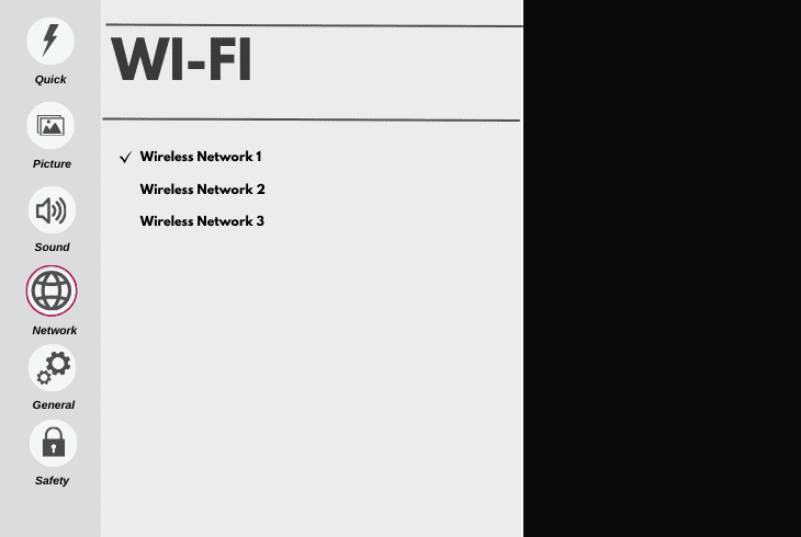 inspect the tv internet connection