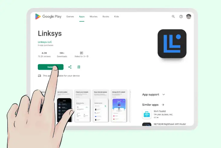 download the linksys app