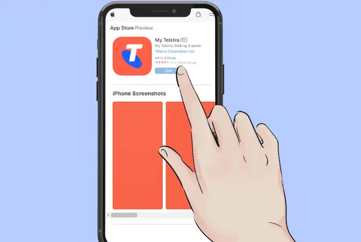set up “my telstra” on iphone