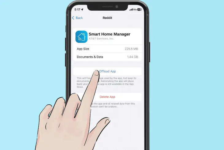 clear the temporary files on the app