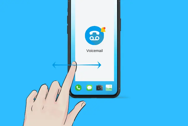 force close voicemail app you’re using