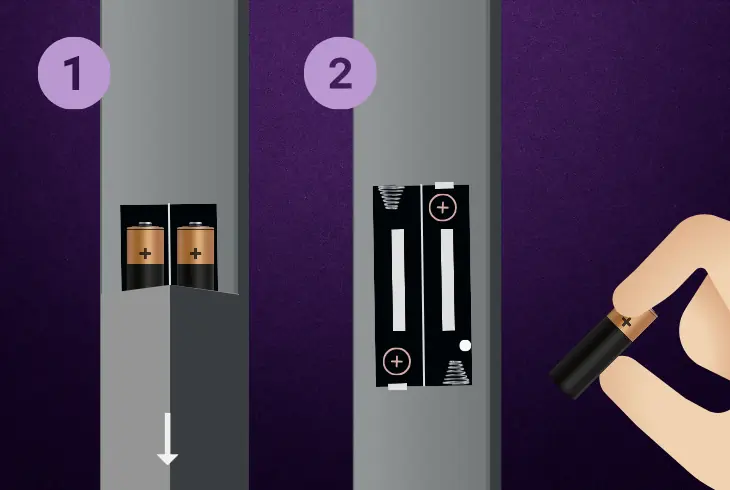 replace the roku remote batteries