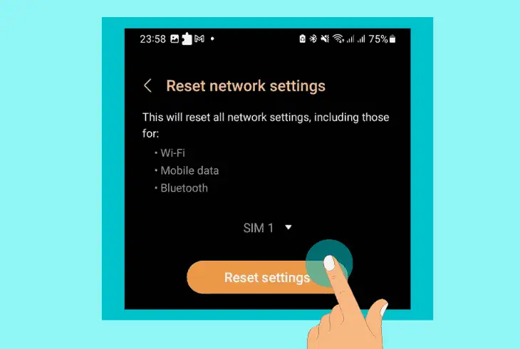 step #3 factory reset your device