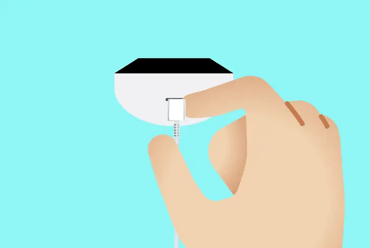 recharge the doorbell (battery)