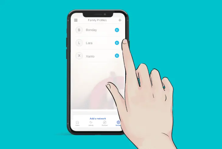 how to disable the family profiles