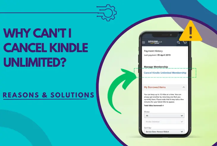 why can't i cancel kindle unlimited