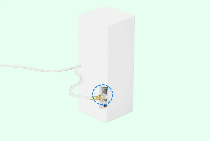plug secondary to main router