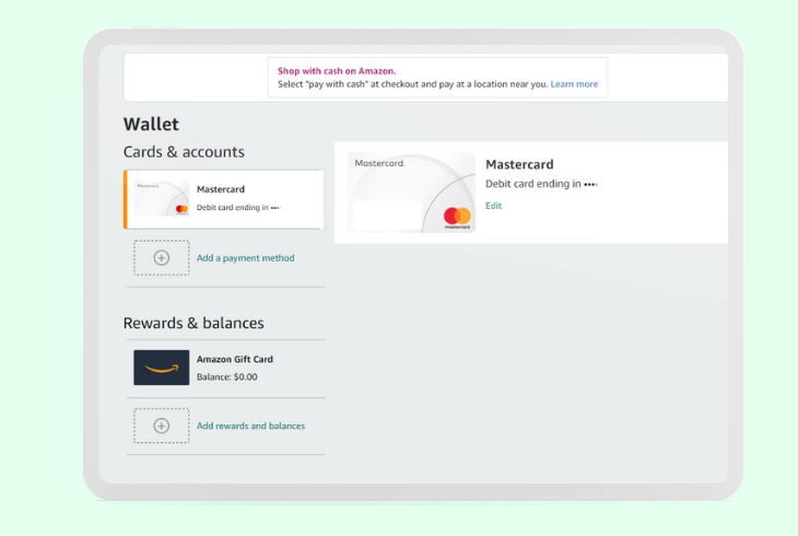 check your payment method