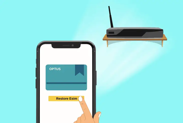 activate the mobile esim (new phone)