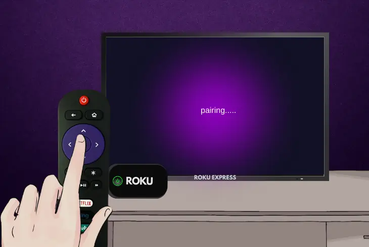 put the remote into “pairing” mode
